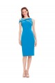 Stretch Crepe Sleeveless Cocktail Length Formal Evening Gown / Prom Dress / Bridesmaid Dress Essex
