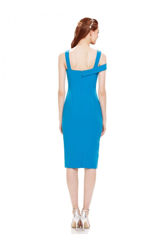 Stretch Crepe Sleeveless Cocktail Length Formal Evening Gown / Prom Dress / Bridesmaid Dress Essex