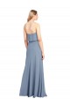 Stretch Crepe High Neck Sleeveless Long Formal Dress / Bridesmaid Dress Essex