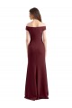 Stretch Crepe Off the Shoulder Sleeveless Long Prom Dress / Bridesmaid Dress Essex