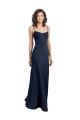 Stretch Crepe High Neck Sleeveless Low Back Long Formal Dress / Bridesmaid Dress Essex