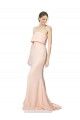 Stretch Crepe Strapless Sleeveless Long Black Tie Evening Gown / Prom Dress / Bridesmaid Dress Essex