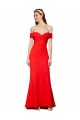 Stretch Crepe Off the Shoulder Sleeveless Long Bridesmaid Dress / Formal Dress Essex