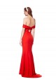 Stretch Crepe Off the Shoulder Sleeveless Long Bridesmaid Dress / Formal Dress Essex