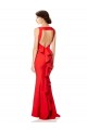 Stretch Crepe Halter Neck Sleeveless Open Back Long Bridesmaid Dress / Evening Gowns Essex