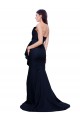 Stretch Crepe Strapless Sleeveless Low Back Sweep Train Semi Formal Evening Dress / Prom Dress / Bridesmaid Dress Essex