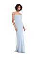Stretch Crepe Square Neck Sleeveless Long Prom Dress / Bridesmaid Dress Essex