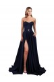 Stretch Crepe Sweetheart Sleeveless Low Back A-Line Long Formal Dress / Bridesmaid Dress Essex