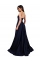 Stretch Crepe Sweetheart Sleeveless Low Back A-Line Long Formal Dress / Bridesmaid Dress Essex