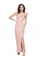 Stretch Crepe One Shoulder Sleeveless Long Formal Evening Gown / Prom Dress / Bridesmaid Dress Essex