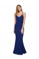 Stretch Crepe V-Neck Sleeveless Open Back Long Formal Dress / Bridesmaid Dress Essex