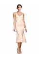 Stretch Crepe V-Neck Sleeveless Open Back Midi Length Evening Gown / Prom Dress / Bridesmaid Dress Essex
