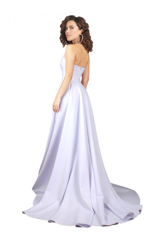 Stretch Crepe Sweetheart Sleeveless Long Beach Wedding Dress Essex