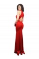 Stretch Satin Halter Neck Sleeveless Keyhole Back Long Formal Evening Gown / Prom Dress / Bridesmaid Dress Essex