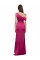Stretch Satin One Shoulder Sleeveless Long Bridesmaid Dress / Evening Dress Essex