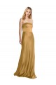 Stretch Satin Strapless Sleeveless Long Formal Evening Gown / Prom Dress / Bridesmaid Dress Essex