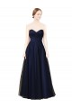 Tulle Sweetheart Sleeveless Long Bridesmaid Evening Dress Essex