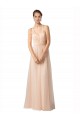 Tulle Sweetheart Sleeveless Nude Long Bridesmaid Dress / Evening Dress Essex
