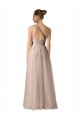 Tulle Spaghetti Straps Sleeveless Keyhole Back Long Formal Dress / Bridesmaid Dress Essex