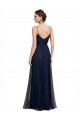 Tulle & Lace Spaghetti Straps Sleeveless Long Bridesmaid Dress Essex