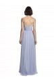 Tulle Spaghetti Straps Sleeveless Lilac Long Bridesmaid Dress Essex