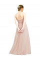 Tulle Sweetheart Sleeveless Open Back Long Semi Formal Dress / Bridesmaid Dress Essex