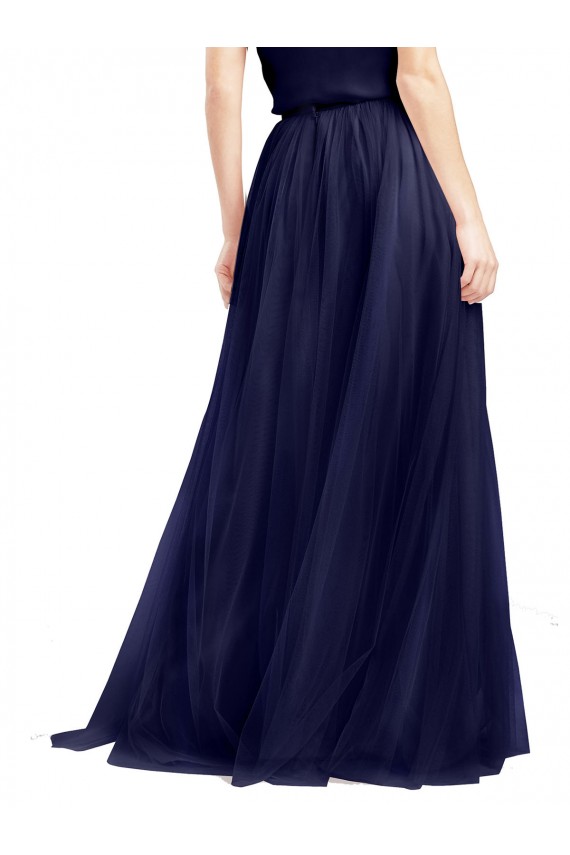 Tulle Halter Neck Sleeveless Long Semi Formal Evening Dress / Bridesmaid Dress Essex