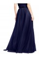 Tulle Halter Neck Sleeveless Long Semi Formal Evening Dress / Bridesmaid Dress Essex