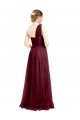 Tulle One Shoulder Sleeveless Long Semi Formal Evening Dress / Bridesmaid Dress Essex