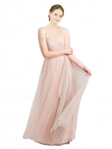 Tulle Sweetheart Sleeveless Long Bridesmaid Dress / Evening Dress Essex