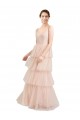 Tulle V-Neck Sleeveless Long Semi Formal Evening Dress / Bridesmaid Dress Essex