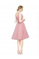 Tulle V-Neck Sleeveless Knee Length Bridesmaid Gown Essex