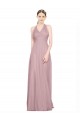 Tulle Halter Neck Sleeveless Low Back Long Bridesmaid Gown Essex