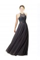 Tulle & Lace Sweetheart Sleeveless Open Back Long Bridesmaid Dress Essex