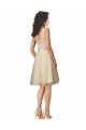 Tulle & Lace V-Neck Sleeveless V-Back Knee Length Bridesmaid Dress Essex