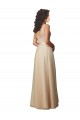 Tulle & Lace V-Neck Sleeveless V-Back Long Bridesmaid Dress Essex