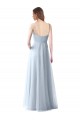 Soft Tulle Spaghetti Straps Sleeveless Long Bridesmaid Dress Essex