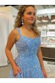 Velvet Sequin Scoop Neck Sleeveless Court Train Prom Dress / Evening Dress Essex
