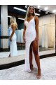 Velvet Sequin V-Neck Sleeveless Long Prom Dress / Evening Dress Essex