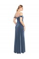 Stretch Velvet Off the Shoulder Sleeveless Long Prom Dress / Bridesmaid Dress Essex