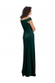 Stretch Velvet Square Neck Cap Sleeves Long Formal Evening Gown / Prom Dress / Bridesmaid Dress Essex
