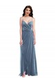 Stretch Velvet Sweetheart Sleeveless Low Back Long Semi Formal Evening Dress / Prom Dress / Bridesmaid Dress Essex