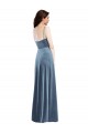 Stretch Velvet Sweetheart Sleeveless Low Back Long Semi Formal Evening Dress / Prom Dress / Bridesmaid Dress Essex