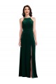Stretch Velvet Halter Neck Sleeveless Long Semi Formal Evening Dress / Prom Dress / Bridesmaid Dress Essex