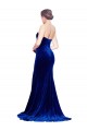 Stretch Velvet Sweetheart Sleeveless Low Back Sweep Train Formal Evening Gown / Prom Dress / Bridesmaid Dress Essex